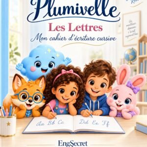 Plumivelle – Les Lettres: Mon cahier d’écriture cursive, book cover