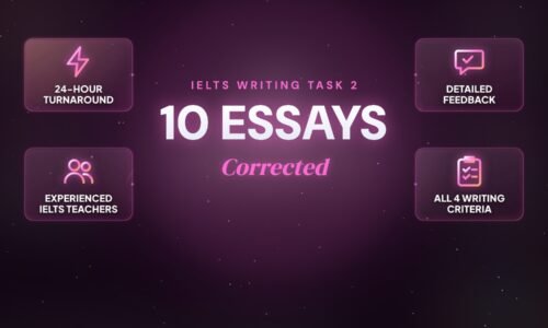 Writing Correction Service – Task 2 – 10 Essays Package